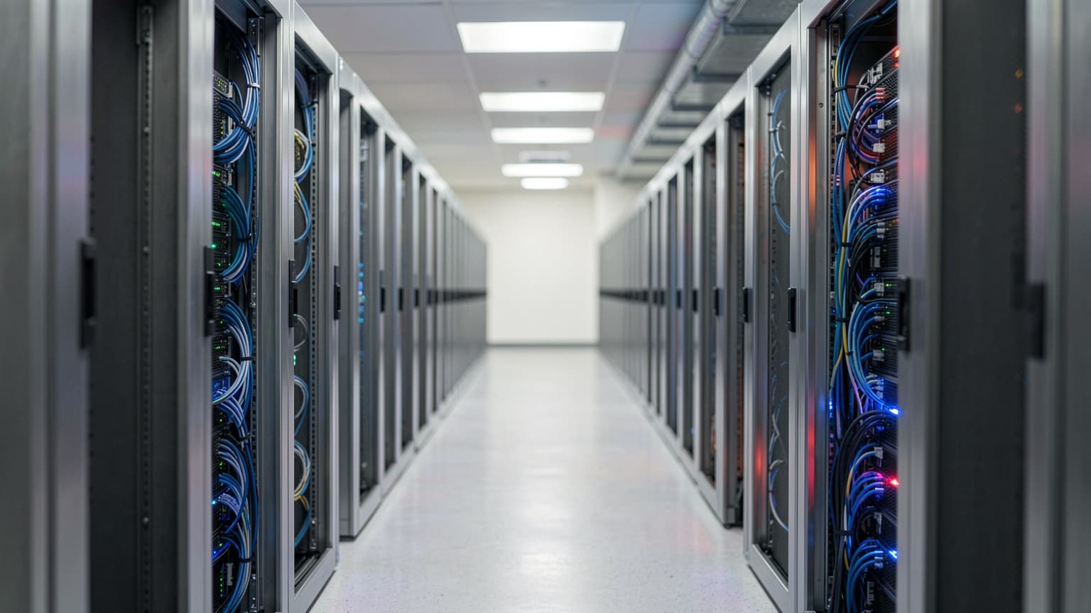 Data center server racks supporting managed IT services San Antonio businesses rely on.
